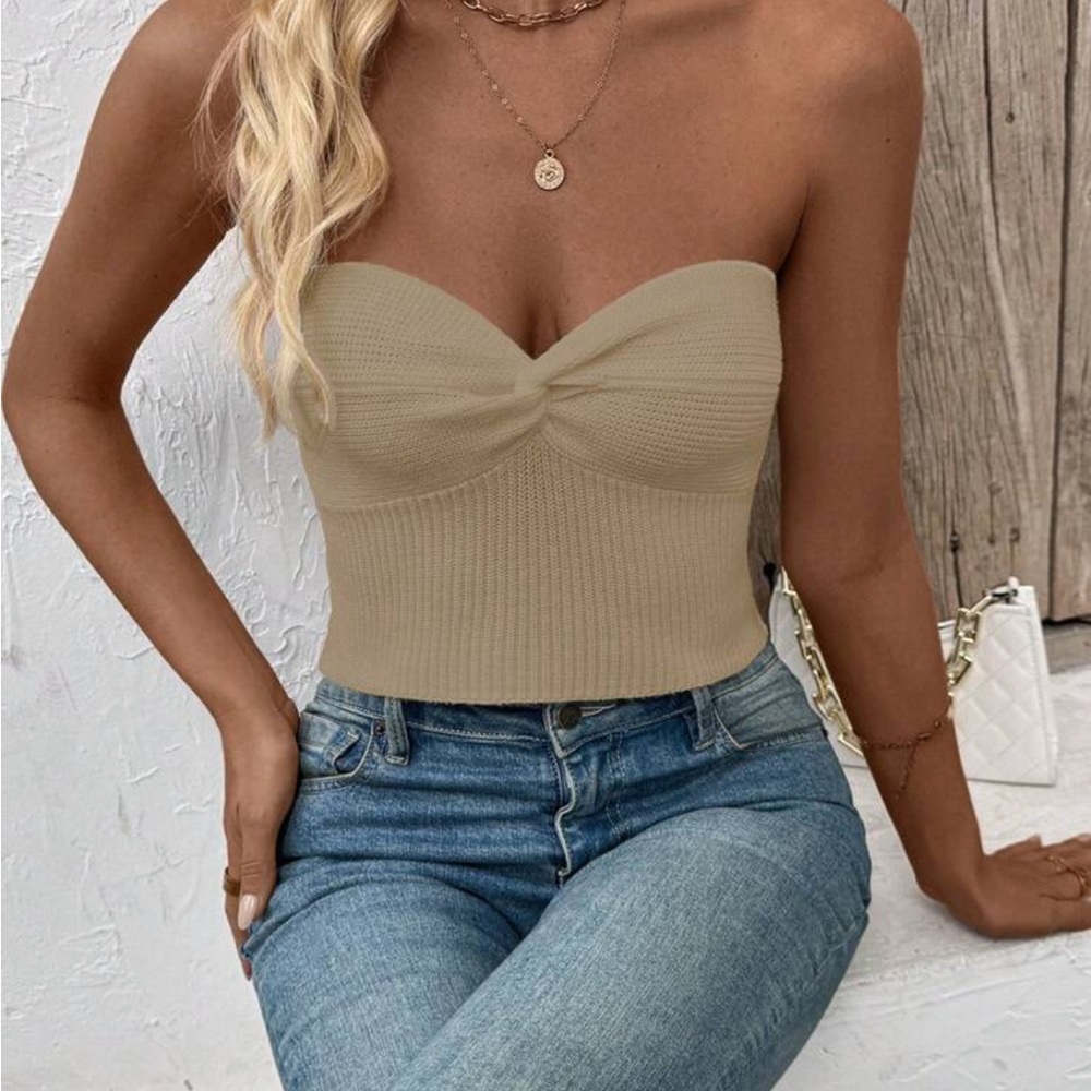 Elegant Tan Women's Top